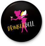 printfashion Drinkerbell - Kitűző, hűtőmágnes - Fekete (3096975)