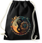 printfashion Nap és Hold - Sportzsák, Tornazsák - Fekete (13204562)