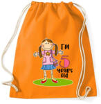 printfashion 5 years old" for girl - Sportzsák, Tornazsák - Narancssárga (13461856)