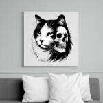 printfashion Macska - Vászonkép - Fehér (15325620)