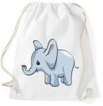printfashion Bébi elefánt - Sportzsák, Tornazsák - Fehér (10294279)
