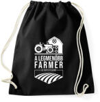 printfashion A legmenőbb farmer - Sportzsák, Tornazsák - Fekete (2166513)