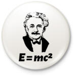 printfashion Einstein - Kitűző, hűtőmágnes - Fehér (10368353)
