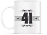 printfashion b-day-41-dark-lightgrey - Bögre - Fehér (790548)