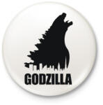 printfashion Monster - Kitűző, hűtőmágnes - Fehér (3084187)