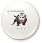 printfashion My anxiety is chronic. . . - Kitűző, hűtőmágnes - Fehér (14459739)