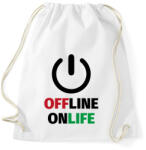 printfashion OnLife - Sportzsák, Tornazsák - Fehér (14043892)