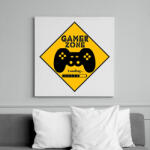 printfashion Gamer zone - Vászonkép - Fehér (6637866)