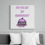 printfashion Hamburger Bamburger - Vászonkép - Fehér (6639972)