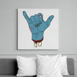 printfashion Zombi kéz - Vászonkép - Fehér (6628254)