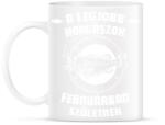 printfashion A legjobb horgászok februárban születnek - Bögre - Fehér (11690829)