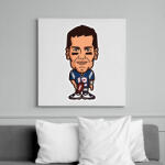 printfashion Brady - Vászonkép - Fehér (6630805)