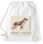 printfashion Büszke tulajdonos - Német juhász - Sportzsák, Tornazsák - Fehér (6302566)
