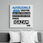 printfashion AUTÓSZERELŐ VAGYOK. . . 2 - Vászonkép - Fehér (12088133)