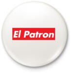 printfashion El patron - Kitűző, hűtőmágnes - Fehér (3088378)