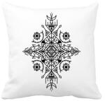 printfashion Absztrakt tribal minta - Párnahuzat, Díszpárnahuzat - Fehér (4752363)
