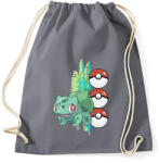 printfashion pokemon bulbasaur - Sportzsák, Tornazsák - Grafitszürke (14558725)
