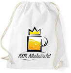 printfashion alkoholista - Sportzsák, Tornazsák - Fehér (2088874)
