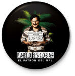 printfashion pablo escobar - Kitűző, hűtőmágnes - Fekete (3102567)