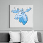 printfashion Jávorszarvas - Vászonkép - Fehér (11660565)