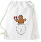 printfashion Mézeskalács zsebminta - Sportzsák, Tornazsák - Fehér (14479853)