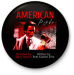 printfashion american psyho - Kitűző, hűtőmágnes - Fekete (3104251)