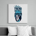 printfashion Gorilla arc - világos alaphoz - Vászonkép - Fehér (6634689)