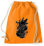 printfashion Ordíts a világba - Sportzsák, Tornazsák - Narancssárga (141555)
