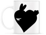 printfashion Nyuszi szív - Bögre - Fehér (1178187)