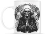 printfashion Démoni imádkozó koponya - Bögre - Fehér (11521552)