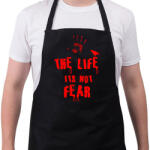 printfashion the life its not fear - Kötény - Fekete (4931594)