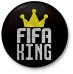 printfashion Fifa King - Kitűző, hűtőmágnes - Fekete (3098143)