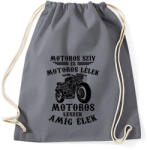 printfashion Motoros szív, motoros lélek. . . - Sportzsák, Tornazsák - Grafitszürke (939204)