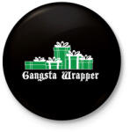 printfashion Gangsta wrapper - Kitűző, hűtőmágnes - Fekete (3099731)