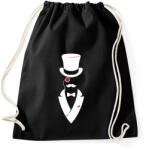 printfashion Mr Gentleman - Sportzsák, Tornazsák - Fekete (5084939)