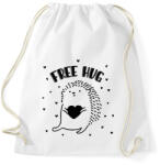 printfashion Ingyen ölelés - Süni - Sportzsák, Tornazsák - Fehér (12541504)