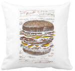 printfashion Hamburger titkos recept - Párnahuzat, Díszpárnahuzat - Fehér (14933639)