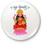 printfashion lakshmi05 - Kitűző, hűtőmágnes - Fehér (15903583)