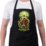 printfashion Alien támadás - Kötény - Fekete (4927886)