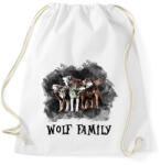 printfashion wolf family - Sportzsák, Tornazsák - Fehér (1471715)