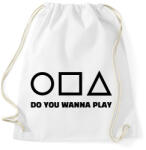 printfashion SQUID GAME 3 - Sportzsák, Tornazsák - Fehér (11441837)