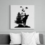 printfashion wild life - Vászonkép - Fehér (6633829)