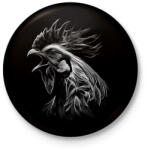 printfashion Kakas - Kitűző, hűtőmágnes - Fekete (13484204)