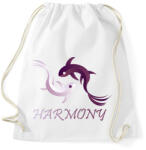 printfashion Koi harmónia - Sportzsák, Tornazsák - Fehér (4257202)