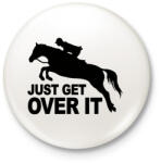 printfashion Get over it! - Kitűző, hűtőmágnes - Fehér (3090412)