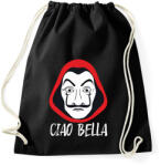 printfashion Ciao Bella - A nagy Pénzrablás - Money Heist - La Casa de Papel - Sportzsák, Tornazsák - Fekete (5795629)
