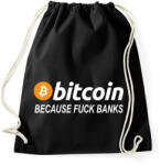 printfashion Bitcoin - Sportzsák, Tornazsák - Fekete (2262227)
