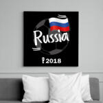 printfashion Oroszország - Vászonkép - Fekete (6645448)