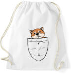 printfashion Shiba zsebminta - Sportzsák, Tornazsák - Fehér (13609957)
