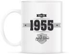 printfashion born-in-1955-(dark&lightgrey) - Bögre - Fehér (790254)